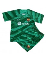 Barcelona Brankářské Domácí dres pro děti 2023-24 Krátký Rukáv (+ trenýrky)